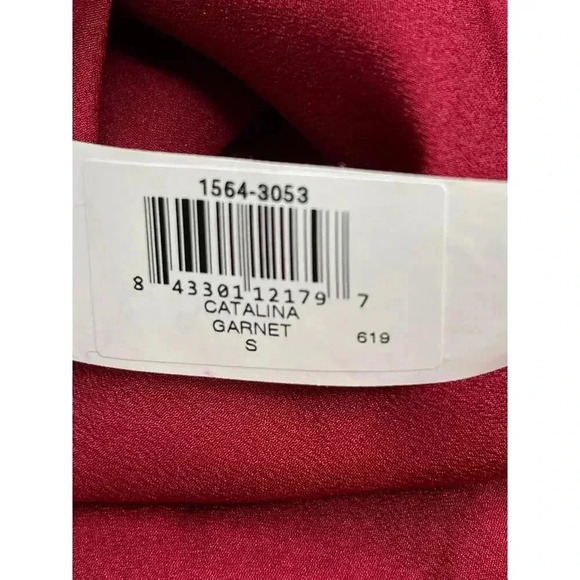 Dress The Population Catalina Dress in Garnet size S NWT Fit and Flare - Picture 10 of 12